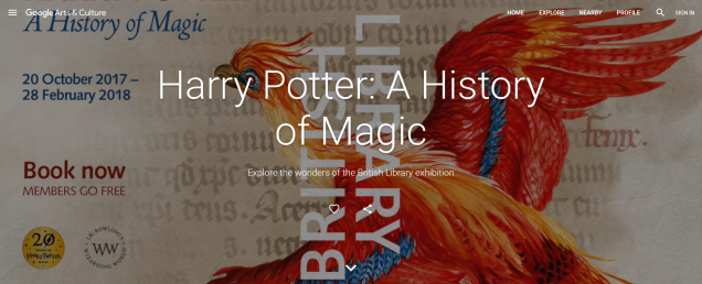 British Library Google Harry Potter A History of Magic Exhibition