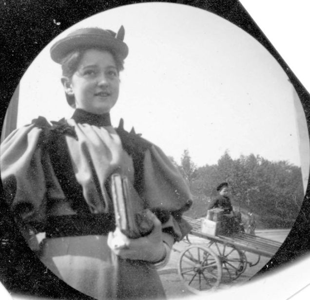 Imgur Carl Stromer Young Woman w Books 1890s